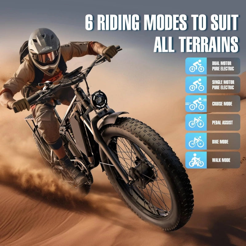 FENGQS Q8 Plus Adult Fat Tyre E-Bikes