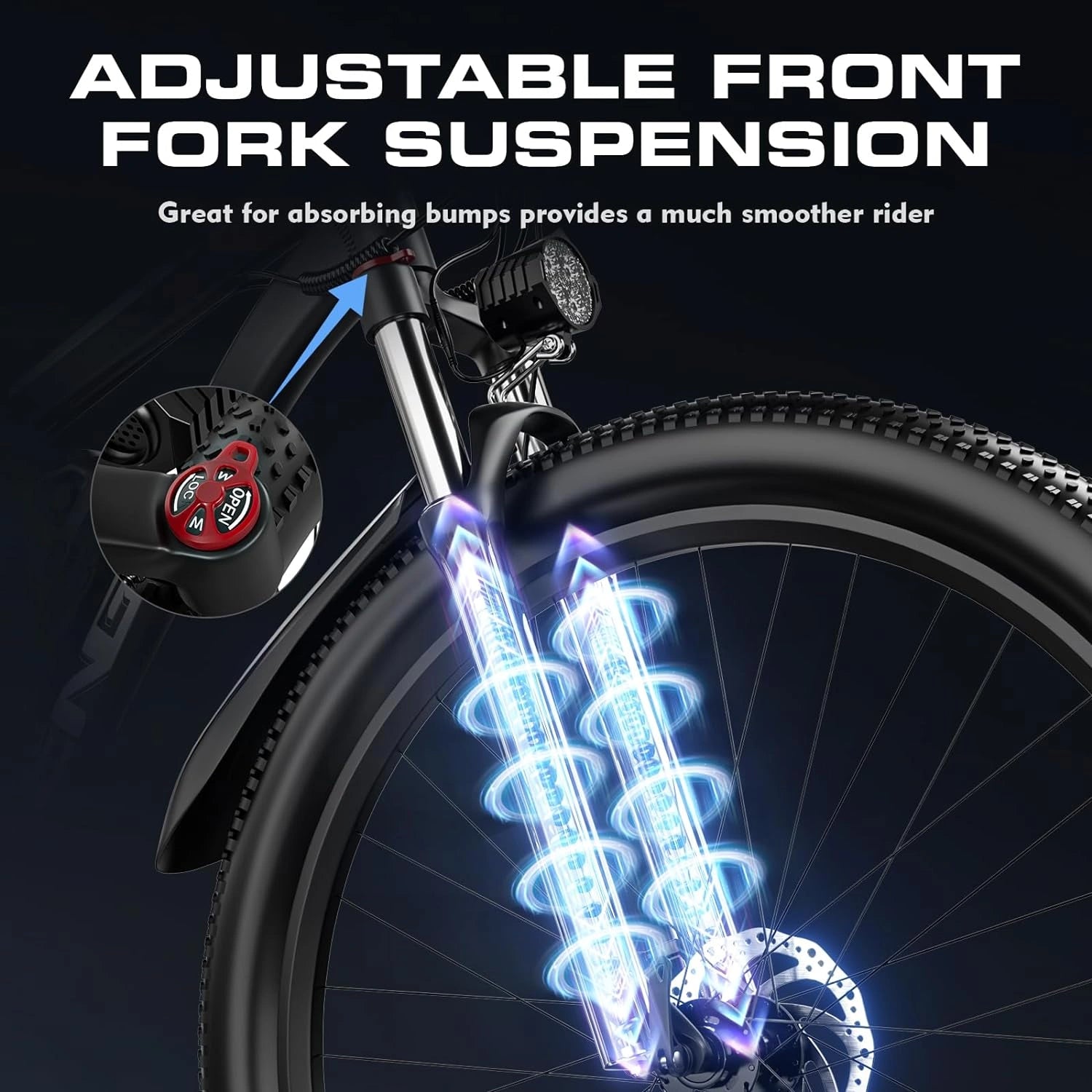 FENGQSQ8 Mountain Electric Bike Suspension