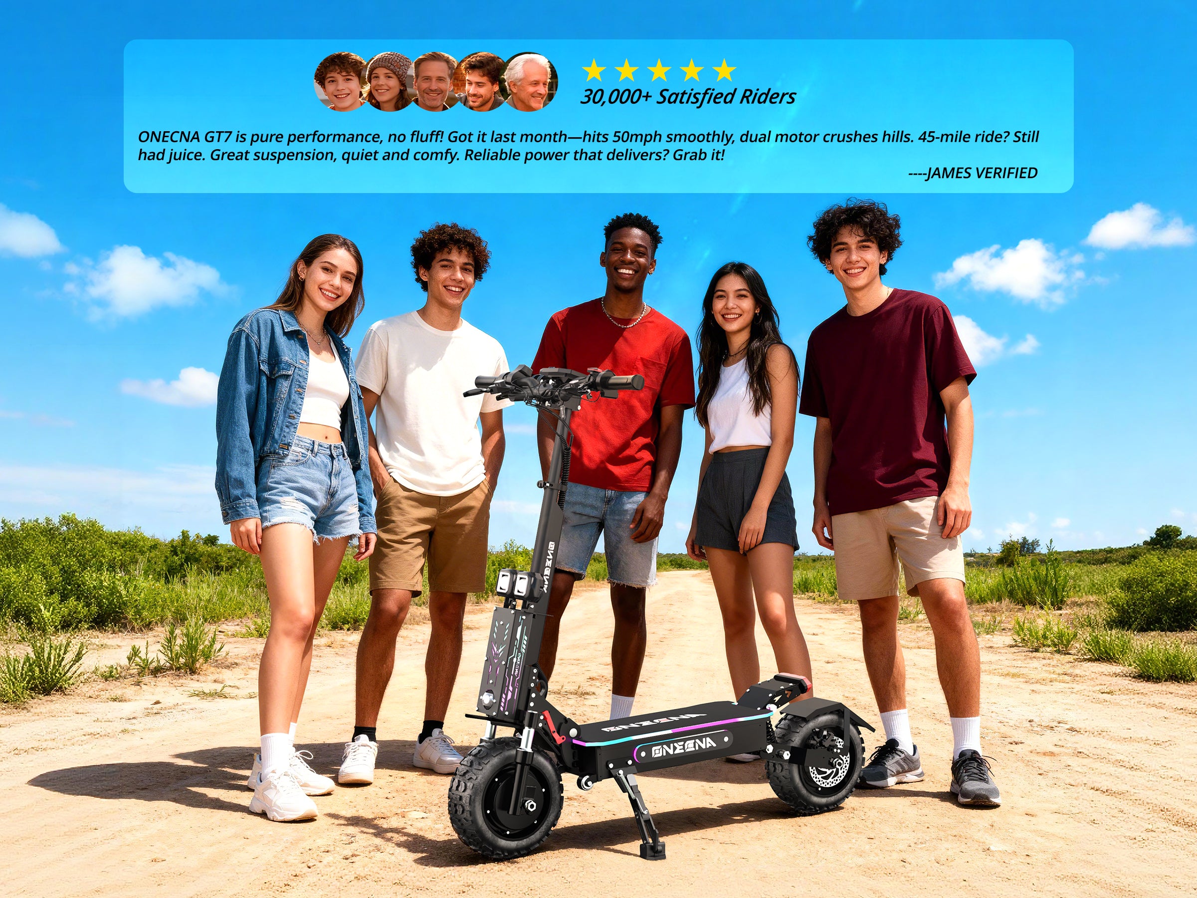FENGQS GT7 Dual Motor 11" Electric Scooter for Adults