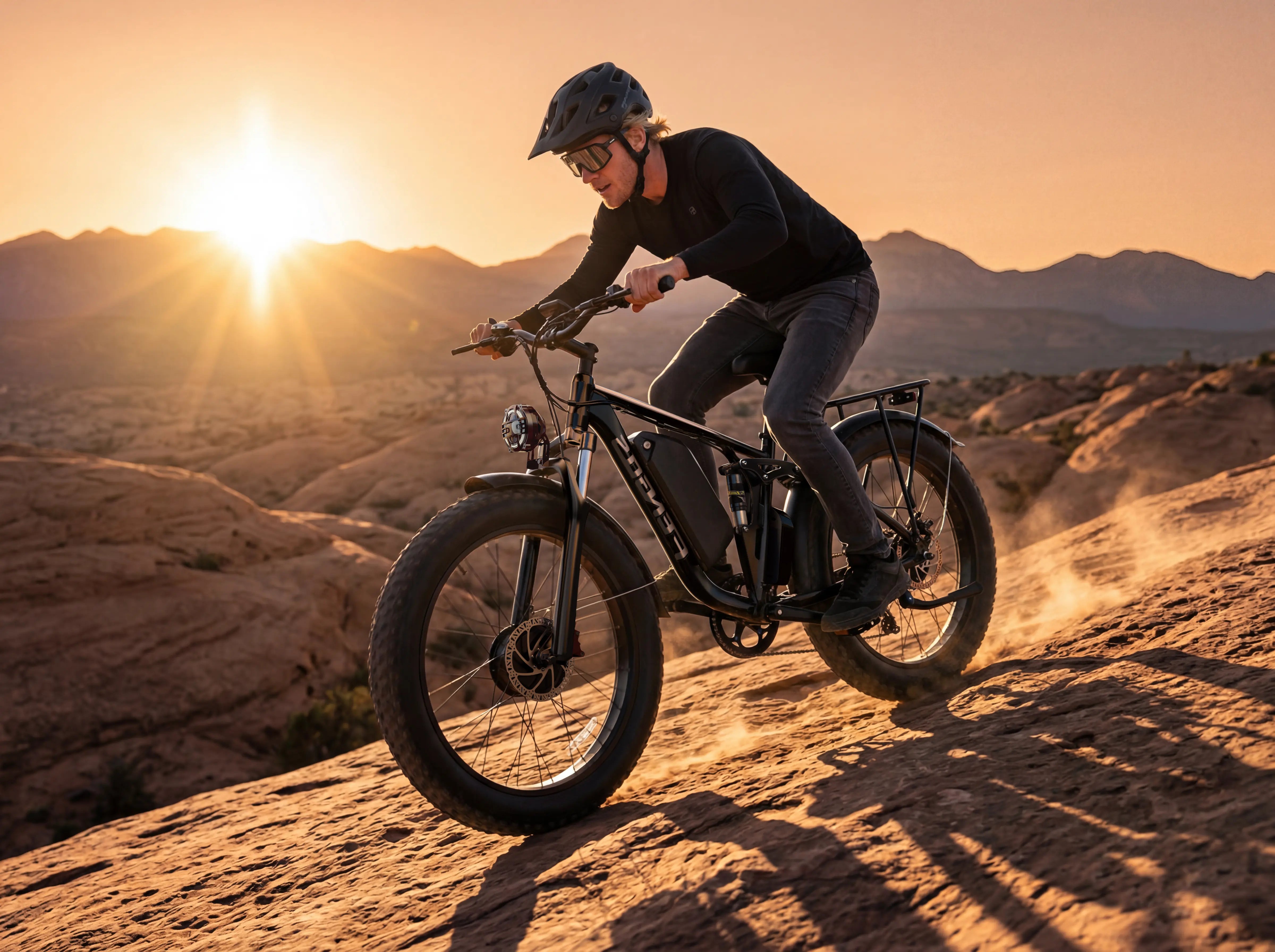 FENGQS Q8Plus 24-inch Adult Off-Road Electric Bike