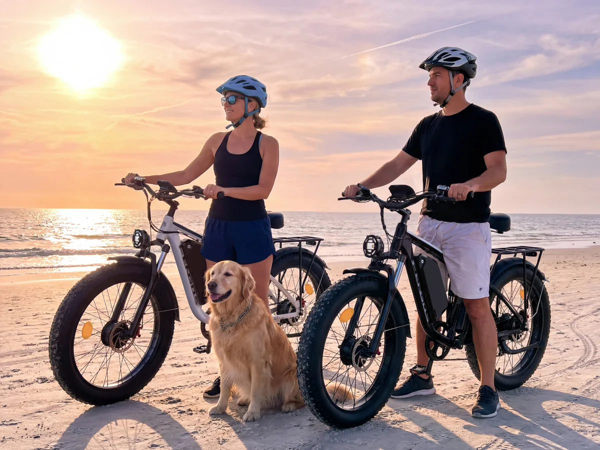 FENGQS Q8 Plus 26" Adult Fat Tyre Off-Road E-Bikes
