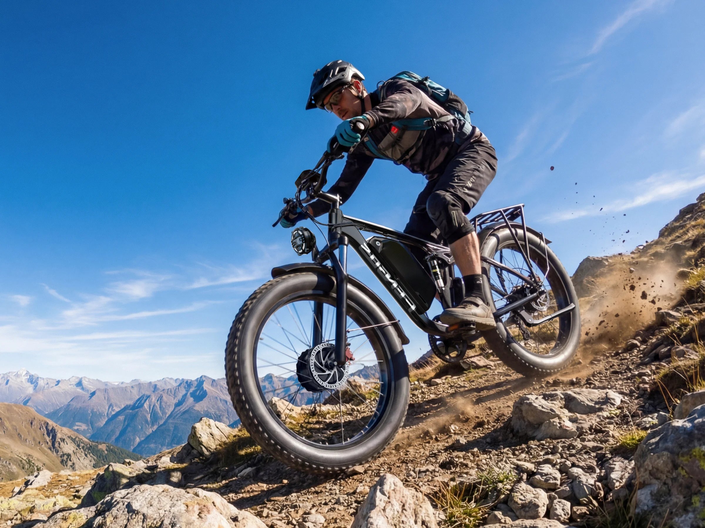 FENGQS Q8 Plus 26" Adult Fat Tyre Off-Road E-Bikes