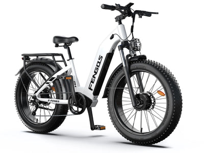 Buy 4000W Dual Motor Electric Fat Tire Step-Through Bike 26” 52V 20Ah – 40MPH Long Range 100 Miles Adult Ebike – FENGQS