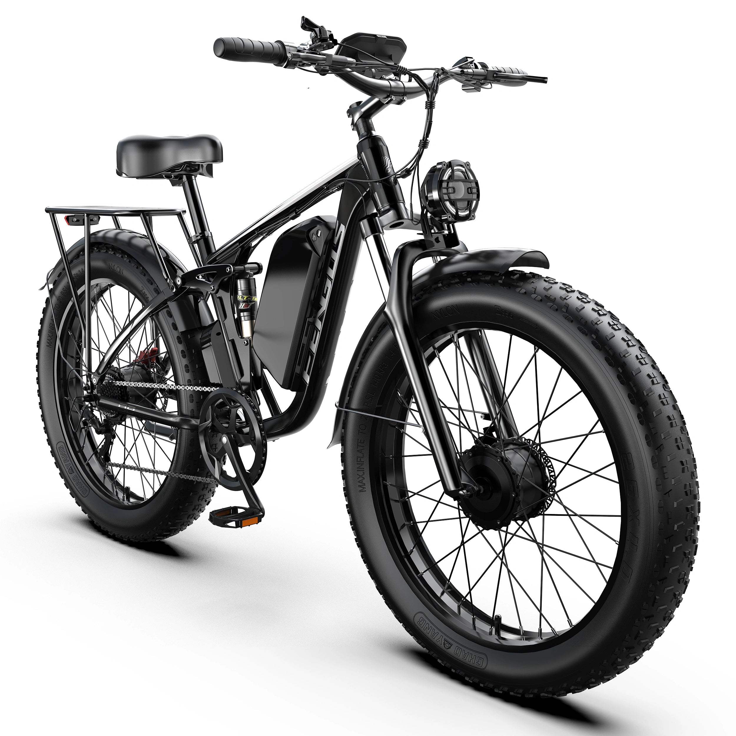 FENGQS Q8 Plus 26" Adult Fat Tyre Off-Road E-Bikes