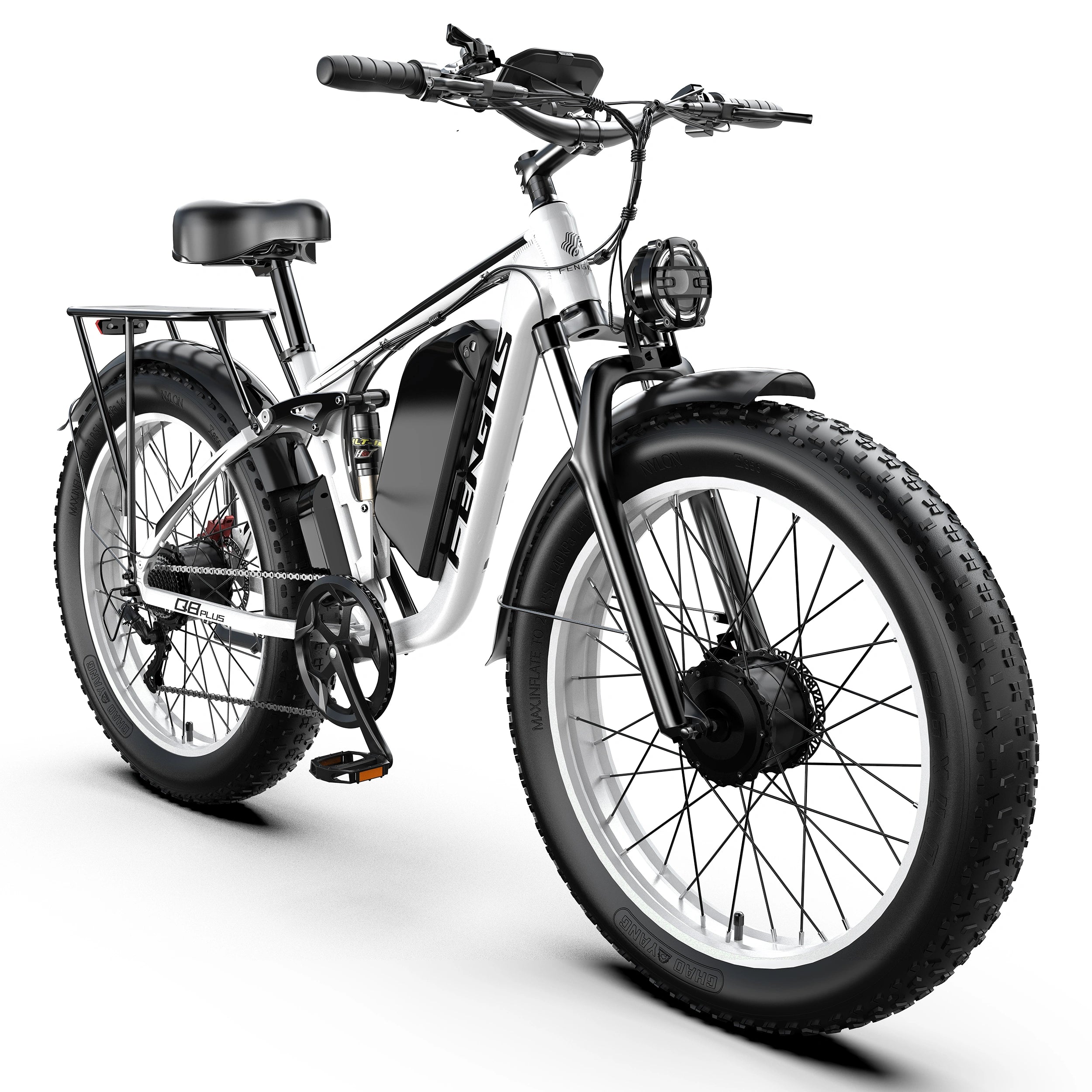 FENGQS Q8 Plus 26" Adult Fat Tyre Off-Road E-Bikes