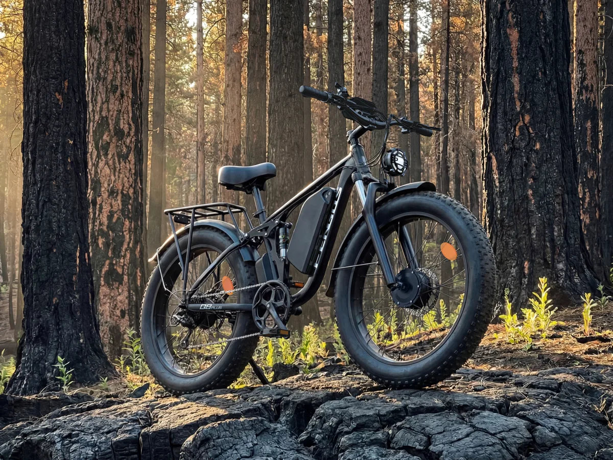 FENGQS Q8 Plus 26" Adult Fat Tyre Off-Road E-Bikes
