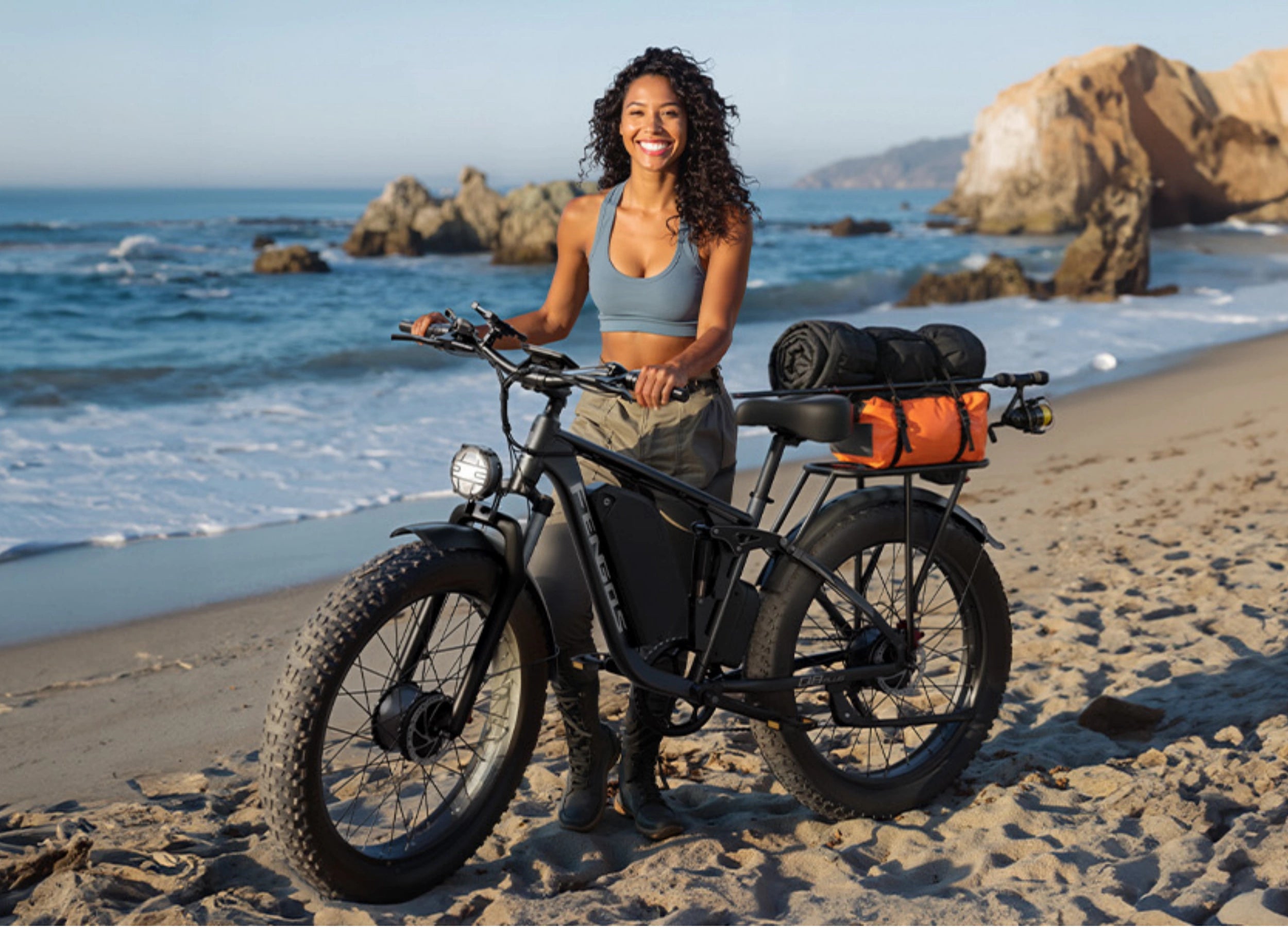 FENGQS Q8Plus 24-inch Adult Off-Road Electric Bike